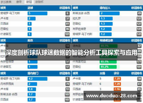 深度剖析球队球迷数据的智能分析工具探索与应用 深度剖析球队球迷数据的智能分析工具探索与应用