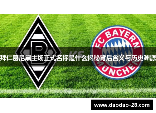 拜仁慕尼黑主场正式名称是什么揭秘背后含义与历史渊源 拜仁慕尼黑主场正式名称是什么揭秘背后含义与历史渊源